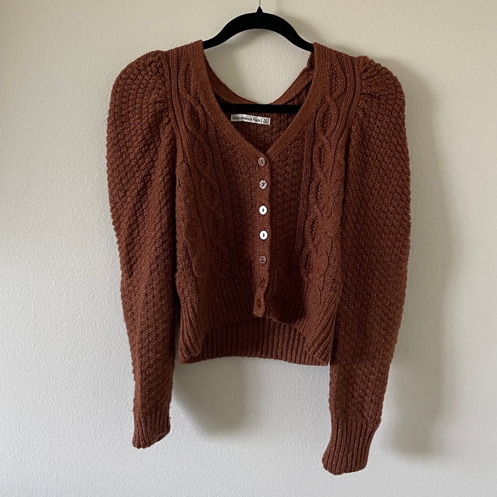 Abercrombie & Fitch Puff Sleeve Sweater